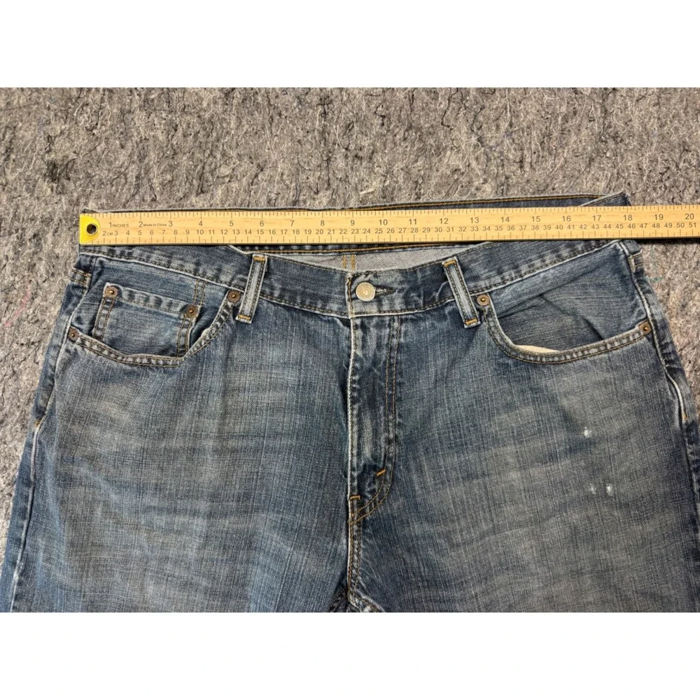 Levis 559 Relaxed Straight Mens Blue Denim Jeans 38x34 Medium Wash Classic